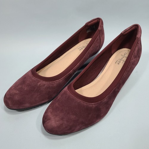 Collection by Clark’s Suede Wedge Shoes Womens Size 9.5M Style 20701 Made 2019 - Bild 8 von 10