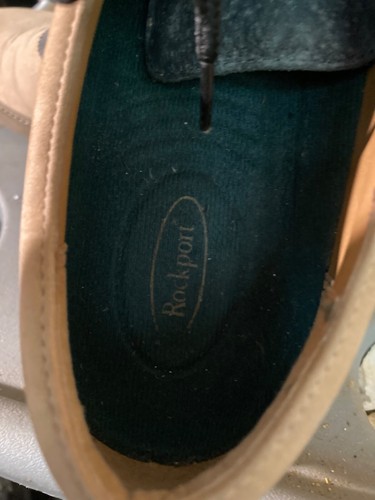 Rockport Beige Leather Two Tone Oxford Men's Shoes Size 10M Model #M1282 - Picture 6 of 6