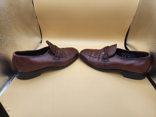 Crown Imperial braune Leder Halbschuhe Slipper Schuhe Herren Größe 9 D - Bild 3 von 11