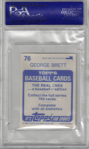 1983 TOPPS STICKERS #76 GEORGE BRETT PSA 10 ROYALS ALL STAR HOF - Picture 2 of 2