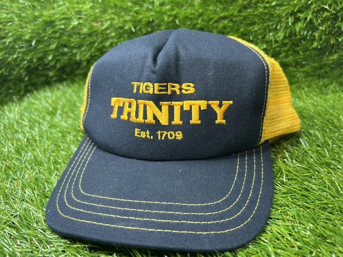 Vintage Trinity Tigers Trucker Cap Hat SnapBack New Union Made In The USA Rare - Picture 7 of 8