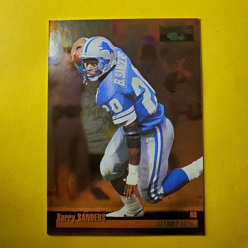 HOF BARRY SANDERS (SP) FOIL VARIATION #206 DETROIT LIONS - 1995 PRO LINE CLASSIC - Picture 3 of 3