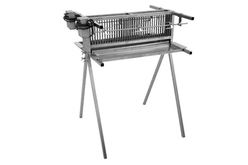 Vertikalgrill 66 cm breit doppelt Grillspiess Rollbratengrill - Bild 4 von 5