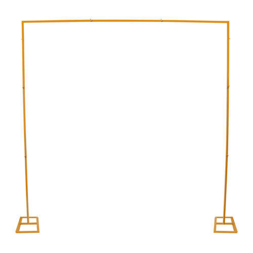 Gold Square Arch Balloon Stand Flower Rack Wedding Party Background Prop Decor - Picture 8 of 14