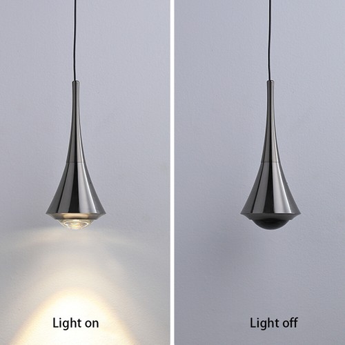 Light Luxury Mini Bedside Pendant Light LED Simple Cord Hanging Ceiling Light - Picture 14 of 14