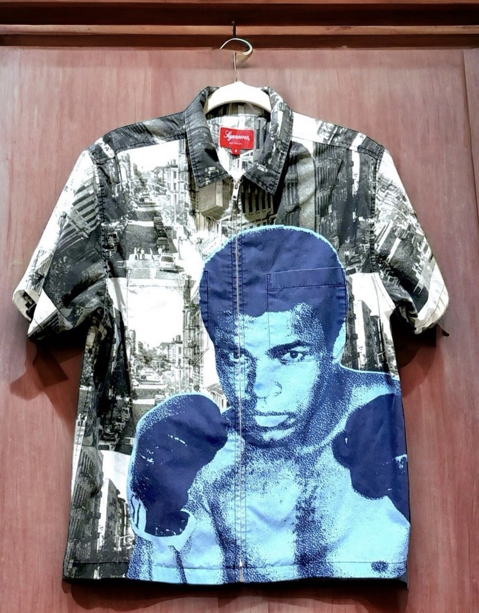 トップス supreme Muhammad Ali Zip Up S/S Supreme Muhammad Ali Zip Up S S Shirt (SS21) - $158
