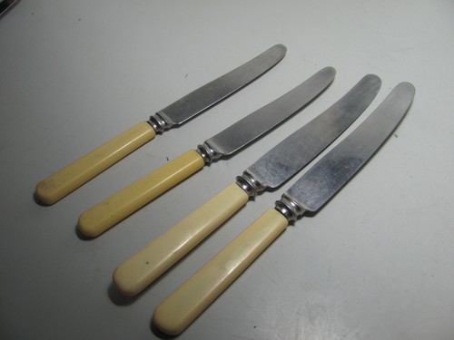 Vintage Viner & Hall LTD Sheffield England Faux Bone Handle Knifes As Shown - Picture 5 of 6