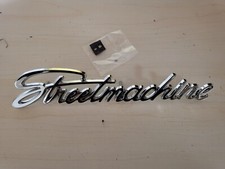Street Machine Hot Rod Rat Rod Metal Chrome Car Emblem