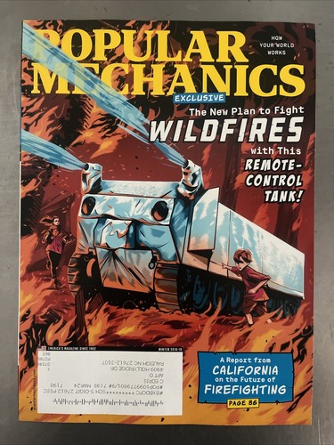 Popular Mechanics Magazine The New Plan To Fight Wildfires, Winter 2018–19
