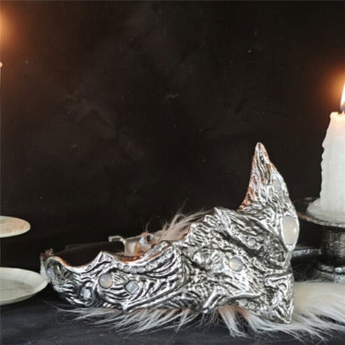 Dark Souls III Priestess Fire Keeper Eye Mask PU Eyemask Halloween Cosplay Prop - Picture 16 of 21