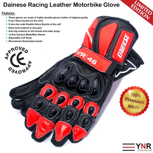 Ducati Corse New Leather Racing Motorbike Glove Pre-Curved Finger Motorcycle Glo - Picture 46 of 61