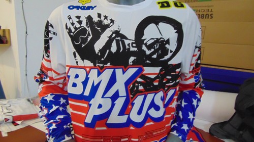 BMX BIKE JERSEY ALL SPONSORS DESIGN BMX JERSEY OLD SCHOOL 80'S BMX PLUS XL RAD - Picture 2 of 6