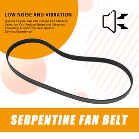 1 Pc Engine Fan Belt Replacement Fit for 2013 2014 2015 Hyundai Elantra GT