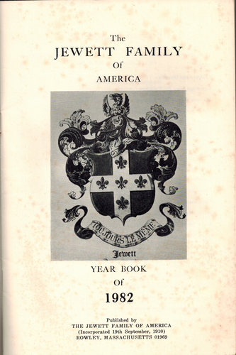 Jewett Family of America 1982 Yearbook, Genealogy, Rowley Massachusetts History - Picture 2 of 2