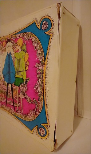 WORLD OF BARBIE DOUBLE DOLL STORAGE WARDROBE CASE VINTAGE 1968 WHITE BLUE - Picture 2 of 9