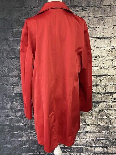 Weatherproof Garnet Company Coat Womens Size Extra Large Red Casual Missing Belt - Picture 6 of 12