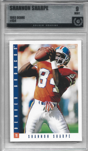 1993 Score Shannon Sharpe #154 grade 9 - Picture 1 of 2