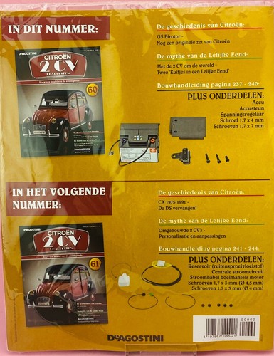 ALTAYA 1:8 Citroen 2 CV Charleston Issue # 60 KIT Bausatz DeAgostini Holland IXO - Bild 2 von 2
