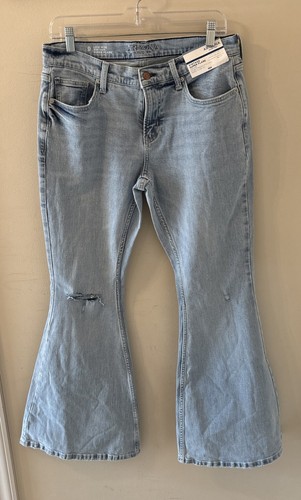 Arizona Jean Co. Low-Rise Vintage Super Flare Jeans SZ 9 New W/Tag Lite wash - Picture 2 of 15