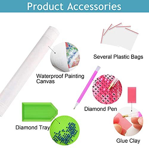 DIY Diamond Painting Kits for Adults Bird, Diamond Art Animals Full Drill - Afbeelding 7 van 7