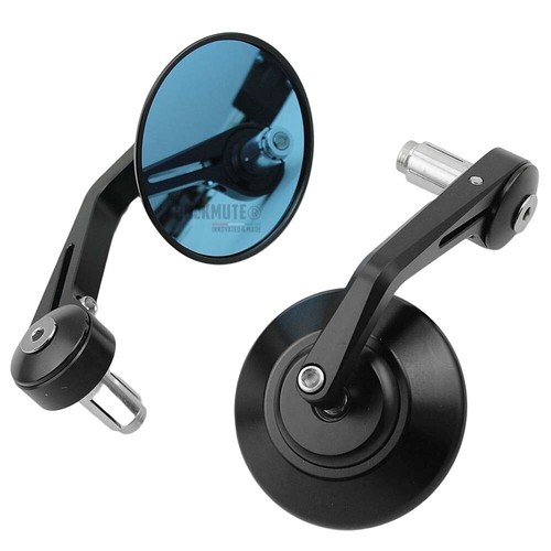 For BONNEVILLE T100 T120 BOBBER Bar End Mirror Handlebar Rear View Retro Sport - Foto 12 di 15