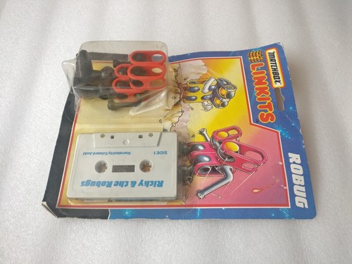 1986 Matchbox Linkits ROBUG Construction Figure Toy with Cassette Vintage NEW - Picture 10 of 11