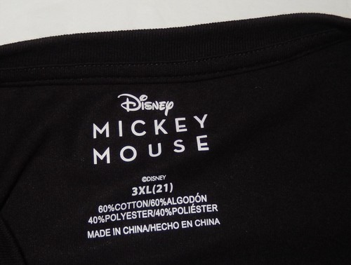 Disney Mickey Mouse Woman's Graphic T-Shirt Sz 3XL (21) Short Sleeve Crew Neck - Picture 8 of 8