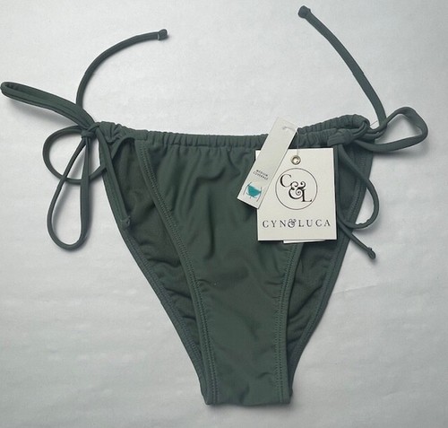 NUEVO CON ETIQUETAS Cyn & Luca Verde Ejército BIKINI parte superior inferior MEZCLA Y COMBINA talla S M L XL - Imagen 10 de 12