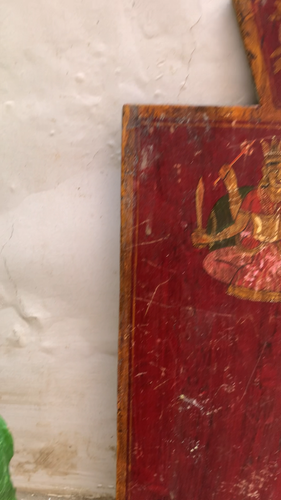 Indian Art Vintage Decorative Goddess Painted Wall Hanging Home Decor Panel Art - Video 1 of 1