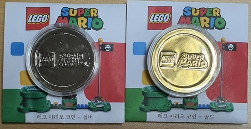 Set of LEGO SUPER MARIO COIN - ORIGINAL PACKAGE WITH COIN CASE, RARE!! - Picture 2 of 4