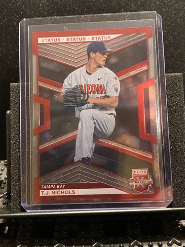 T.J. Nichols 2023 Elite Extra Status Red #100/199 - Rays - Picture 1 of 2