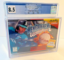 Ken Griffey Jr.'s Winning Run Baseball SNES (1996) Complete in Box CGC 8.5