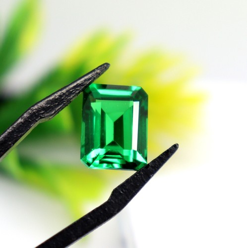 Natural 10.20 CT Emerald Shape Tsavorite Garnet Green Certified Loose Gemstone - Picture 5 of 11