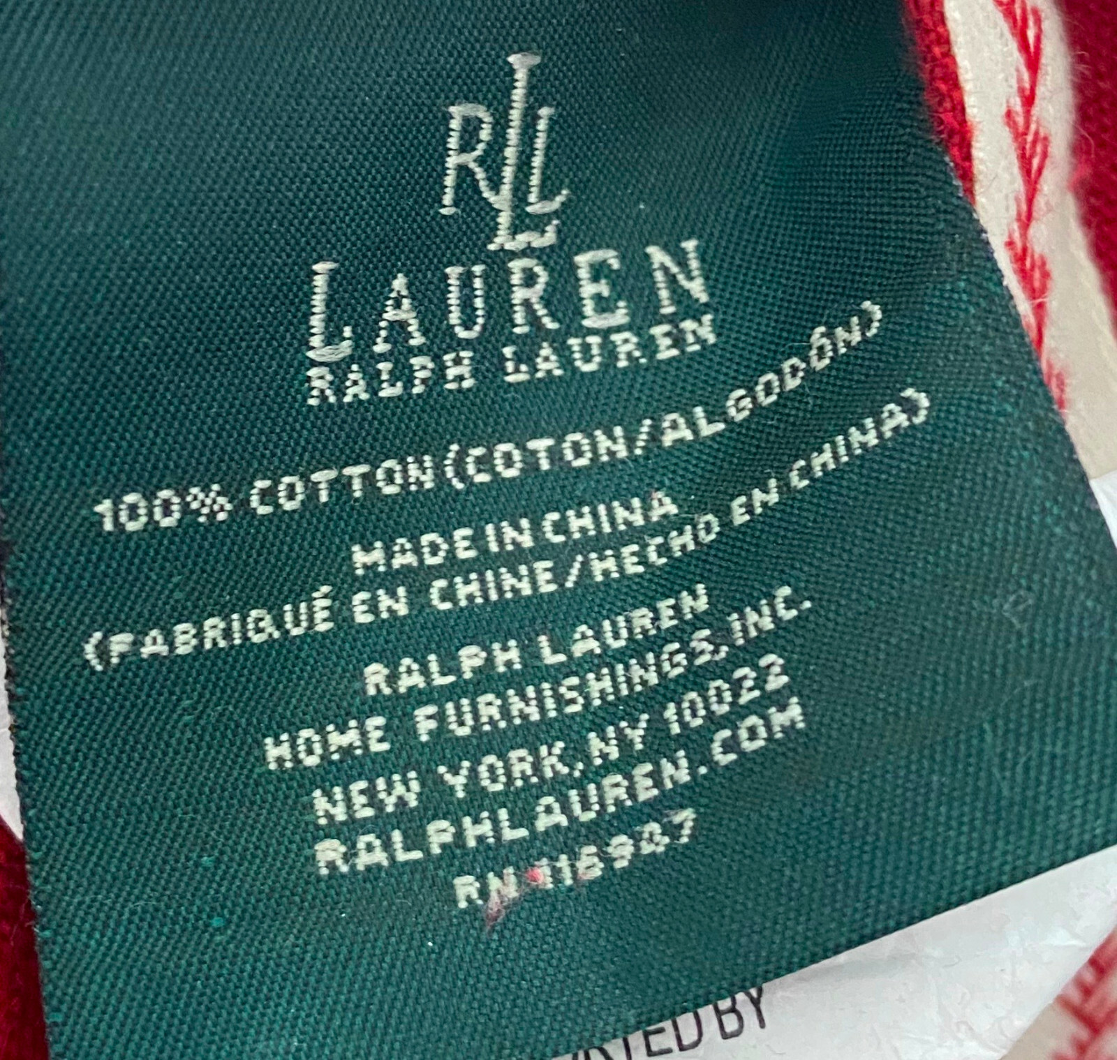 Lot Pair Set (2) Ralph Lauren 18 x 18 PILLOWS (Sham +Insert) Gingham