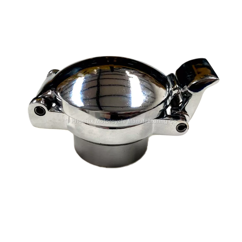 CHROMED 3" "ASTON" FUEL CAP - WITH STEEL FILLER NECK - UK SUPPLIED - Picture 3 of 7