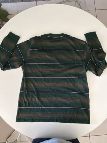 Carhartt WIP Long Sleeve Buren Stripe Shirt XXL Bottle Green - Picture 4 of 10