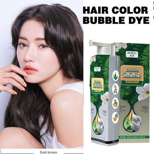 Pure Plant Extract For Grey Hair Color Bubble Dye Bubble Hair Dye R7A1 - Picture 3 of 22