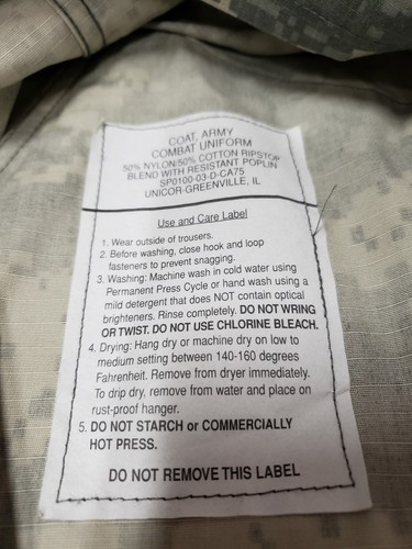 Army Combat Uniform Coat Digital Camo New Old Stock Medium Regular - Picture 4 of 4