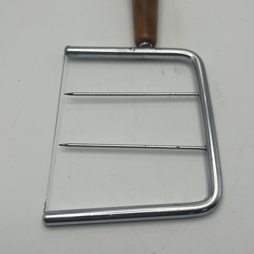 Vintage Cheese Slicer Stainless Steel  Marbled Bakelite Handle Charcuterie Board - Picture 17 of 18