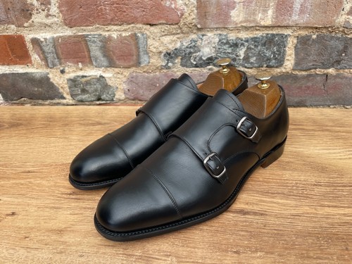 Church's Cheaney Mens Shoes Buckle calf UK 9 F US 10 EU 43 F one brief wear - Picture 2 of 13