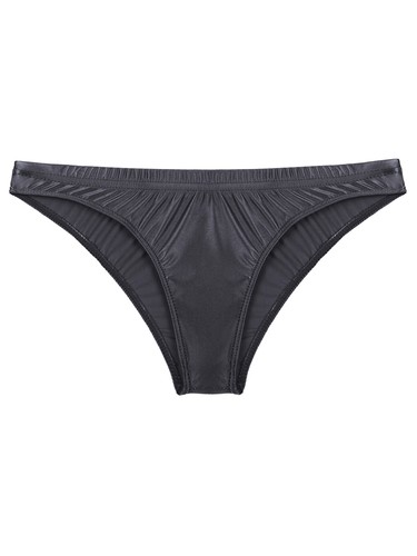 Mens Underwear Glossy See-Through Briefs Unlined High Elastic Thongs Panties - Picture 42 of 147