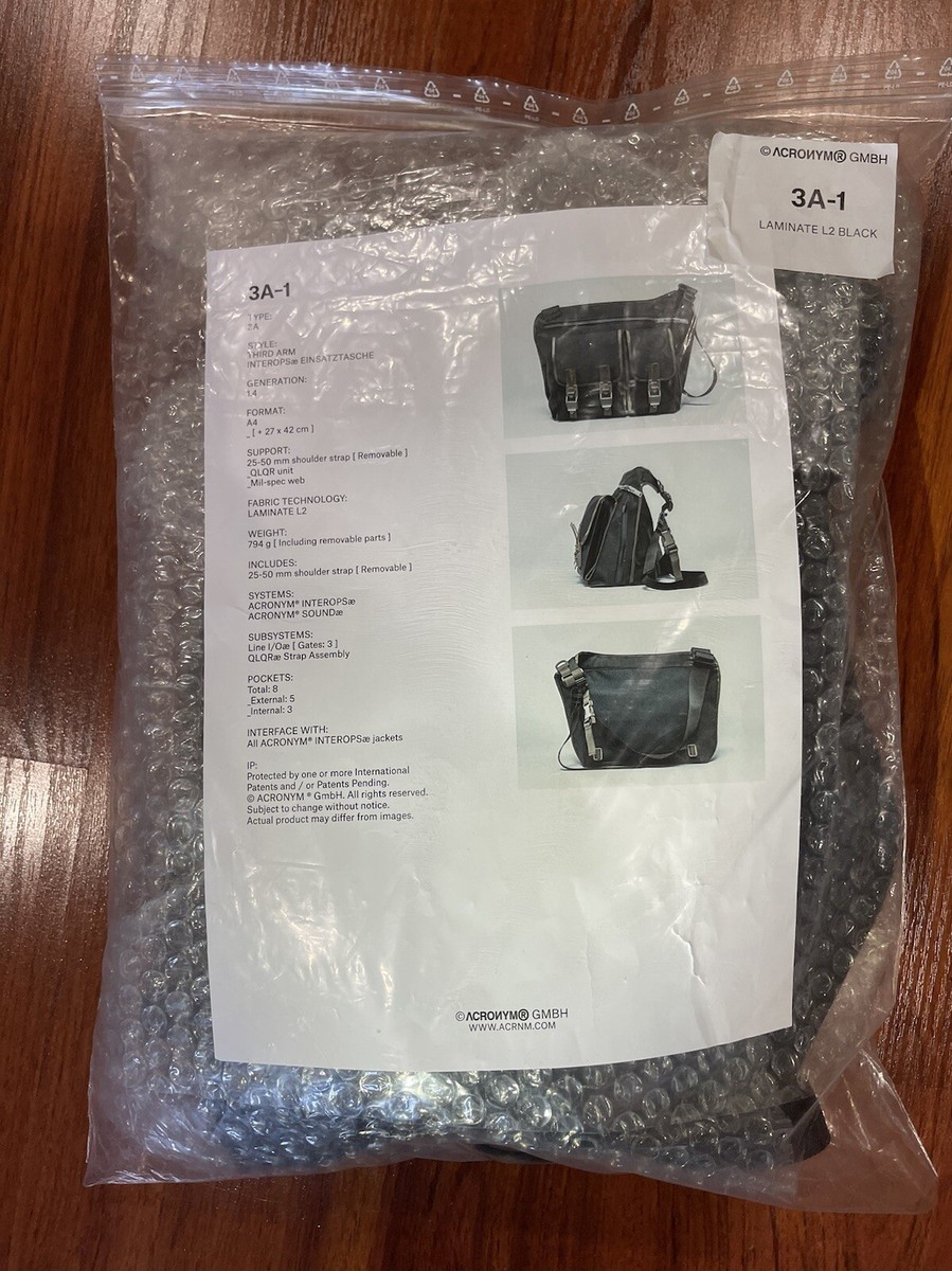 ACRONYM 3A-1 X-PAC THIRD ARM INTEROPSバッグ ACRONYM 3A-1 X-PAC THIRD ARM INTEROPSバッグ ACRONYM(アクロニウム