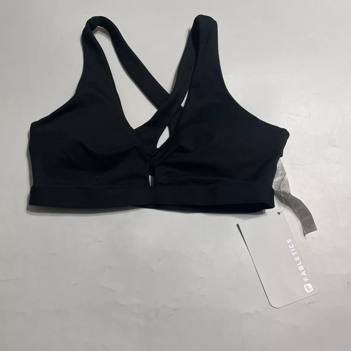 Fabletics Ellie Sports Bra II Black Size Small Wicking Stretch