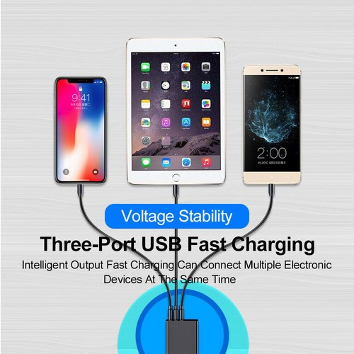 5V/3A 3 Port QC3.0 USB Quick Fast Charger Hub Wall Charger Power Charge Adapter - Picture 6 of 19
