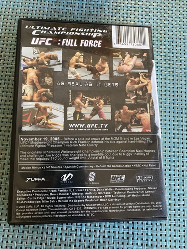 UFC (Ultimate Fighting Championship), Vol. 56 - Full Force - DVD - VERY GOOD - Bild 3 von 3