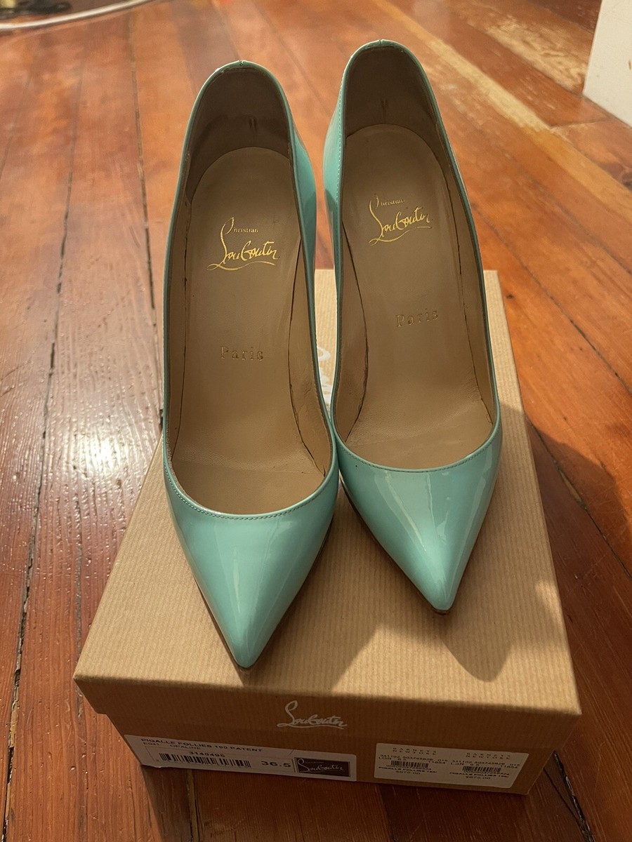 Christian Louboutin レア ミントグリーン 型押し パンプス s-l400.jpg