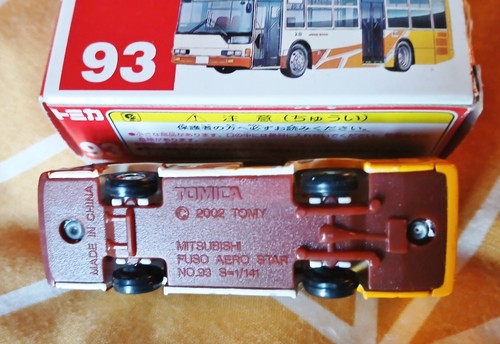 Tomica 1/141 scale Model Bus - 93: Mitsubishi Fuso Aero Star - Mint Boxed Decals - Picture 4 of 5