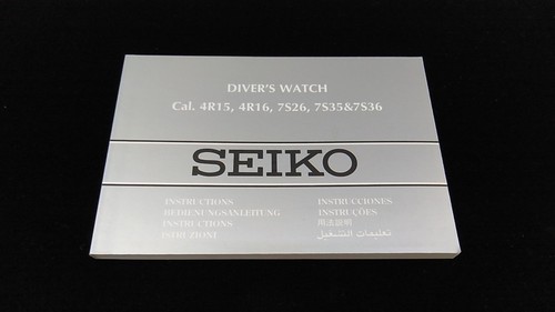 Orologio SEIKO Quarzo Originale Istruzioni Manuale Libretti Digital Diver Automatico - Foto 14 di 24