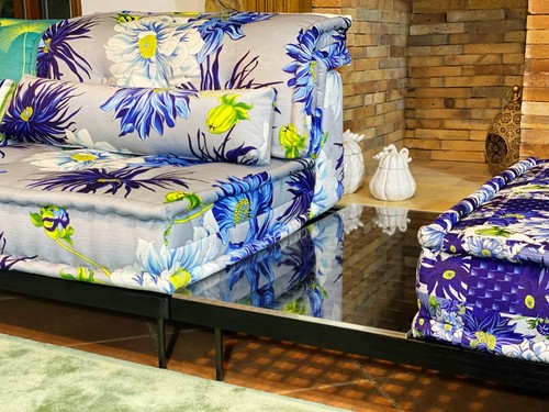 Modular Sectional French tufted Daybed Mah Jong Sofa Couch Green Blue Whole Set - Picture 6 of 22