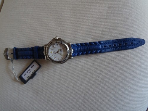TAG HEUER, ungetragene sportliche Uhr mit blauem Armband - Bild 2 von 11